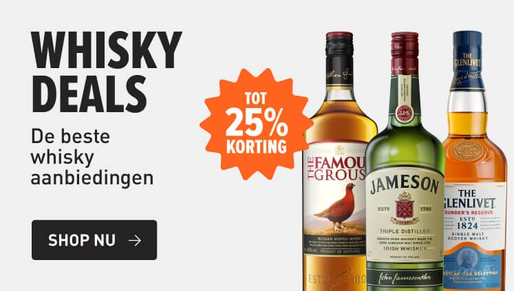 Whiskydeals met korting tot 25%